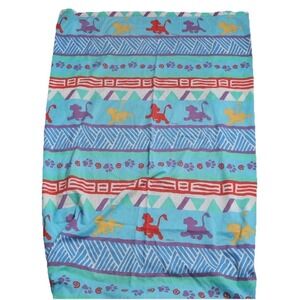 VTG 90s The Lion King Fitted Top Sheet Toddler Bed Disney Made In USA